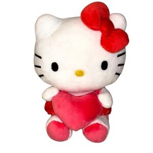 Hello Kitty Plush | 8” Pink Heart Sanrio Stuffed Toy